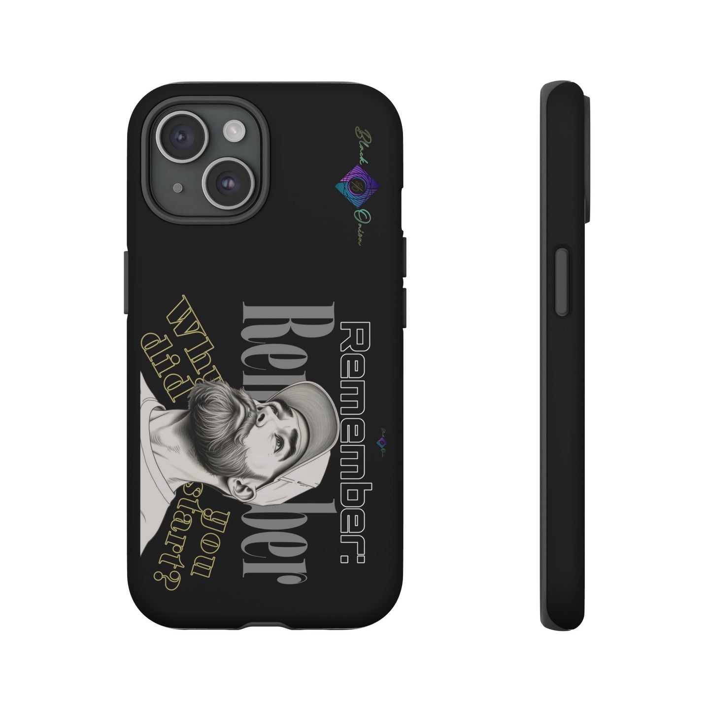 BlackOnion Brand New Phone Case - with Motivational Workout Motif’Remember ‘💪🔥🫵
