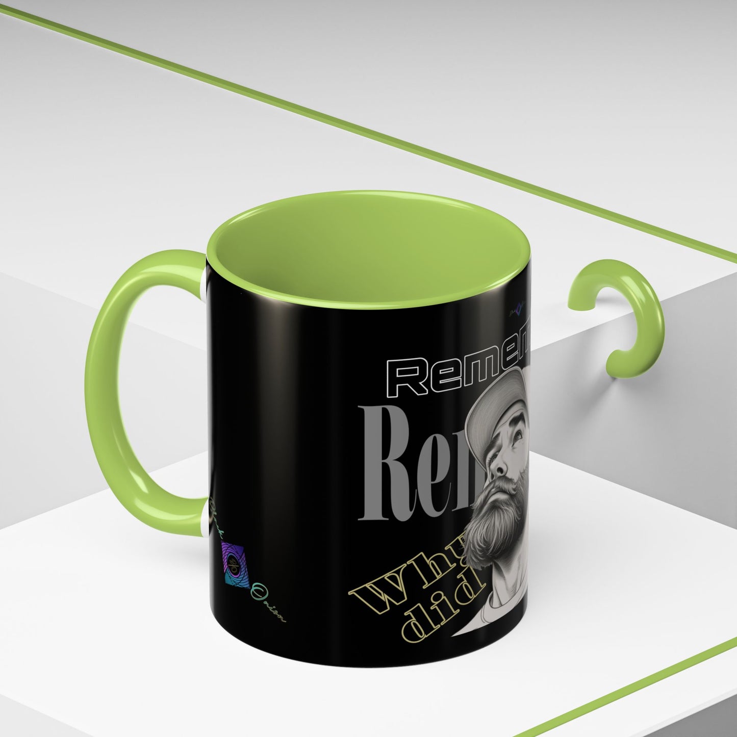 BlackOnion Coffee Mug 2 with Workout Motif ‘Remember V2’🫵🔥💪