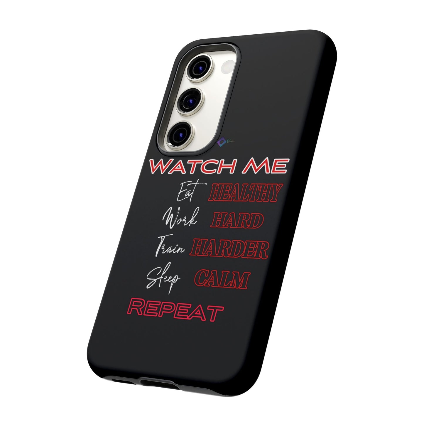 BlackOnion Phone Case -with Motivational Motif 'Watch Me' 💪🔥🫵