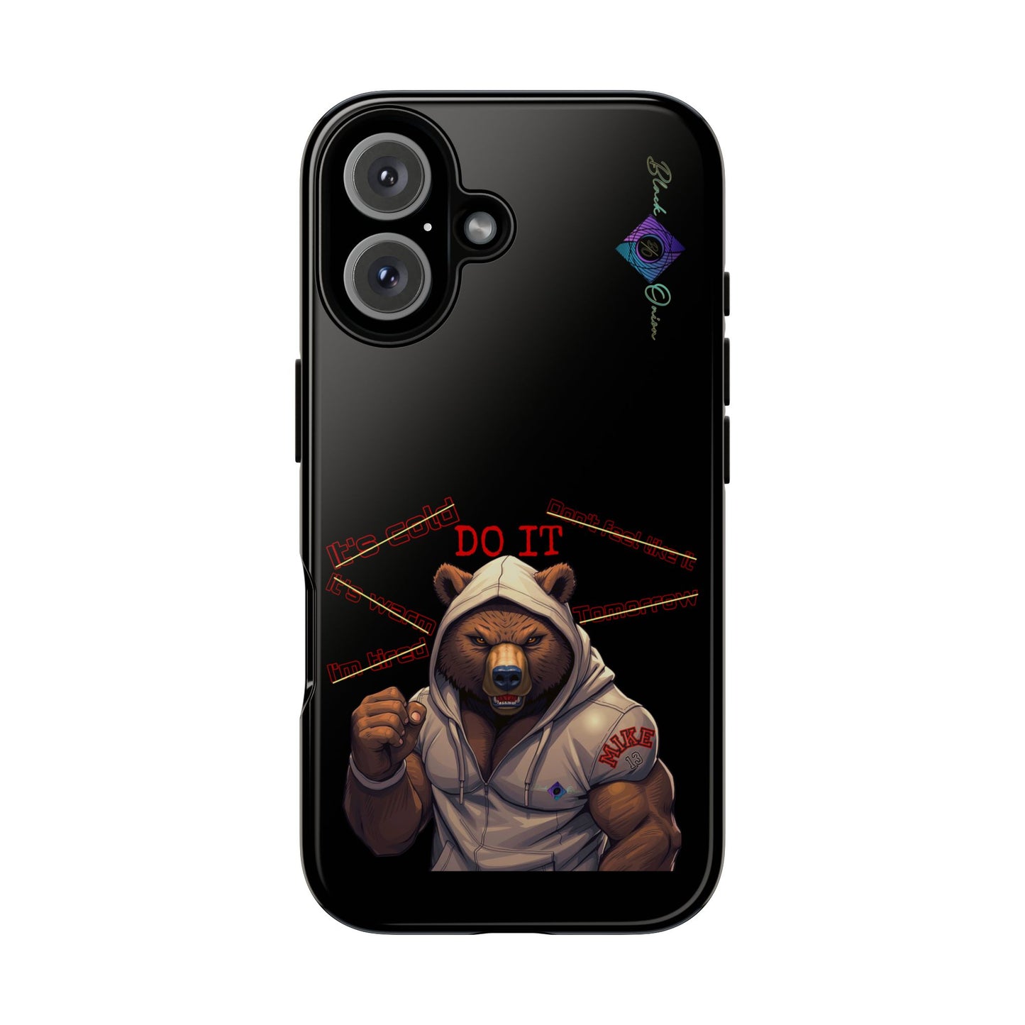 BlackOnion Brand New Phone Case - with Motivational Workout Motif’Do it ‘💪🔥🫵
