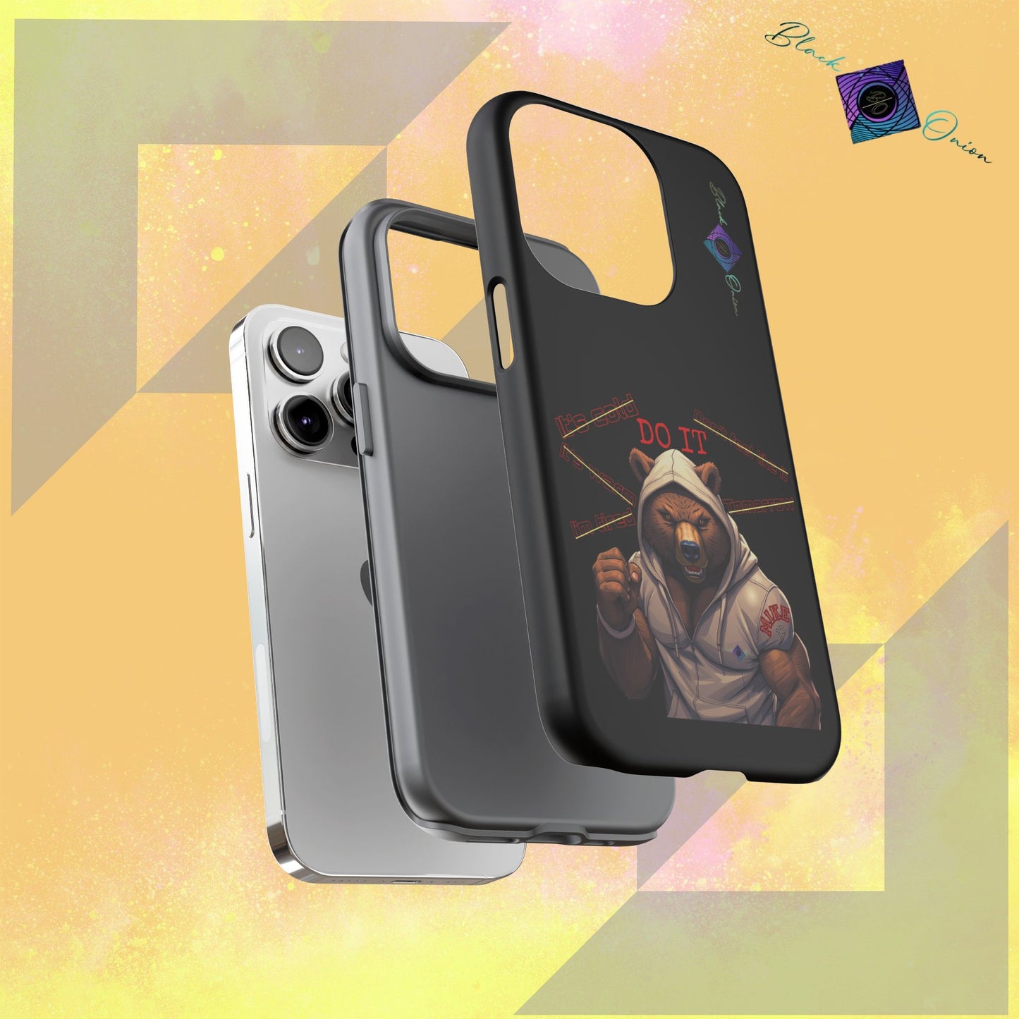 BlackOnion Brand New Phone Case - with Motivational Workout Motif’Do it ‘💪🔥🫵