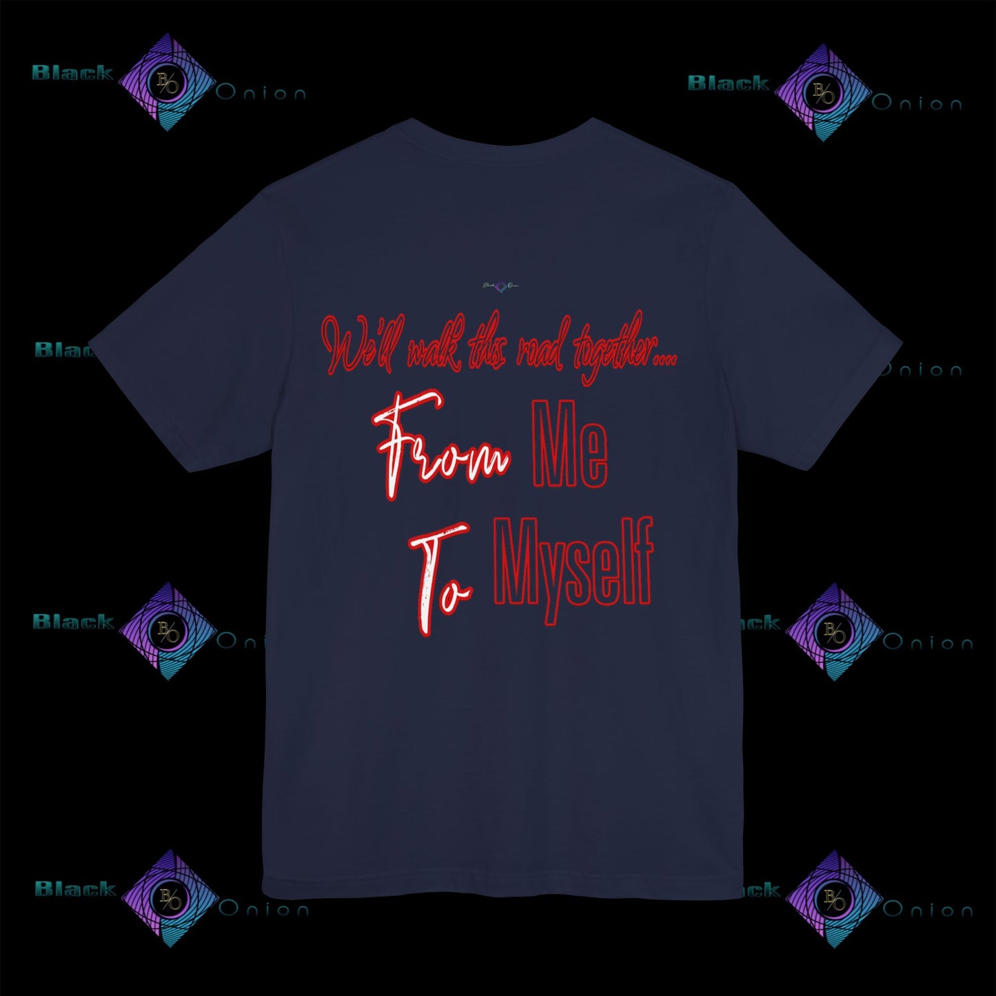 BlackOnion T-Shirt with Workout Motif 'From Me ,To Myself'๐ฅ๐ช๐ซต