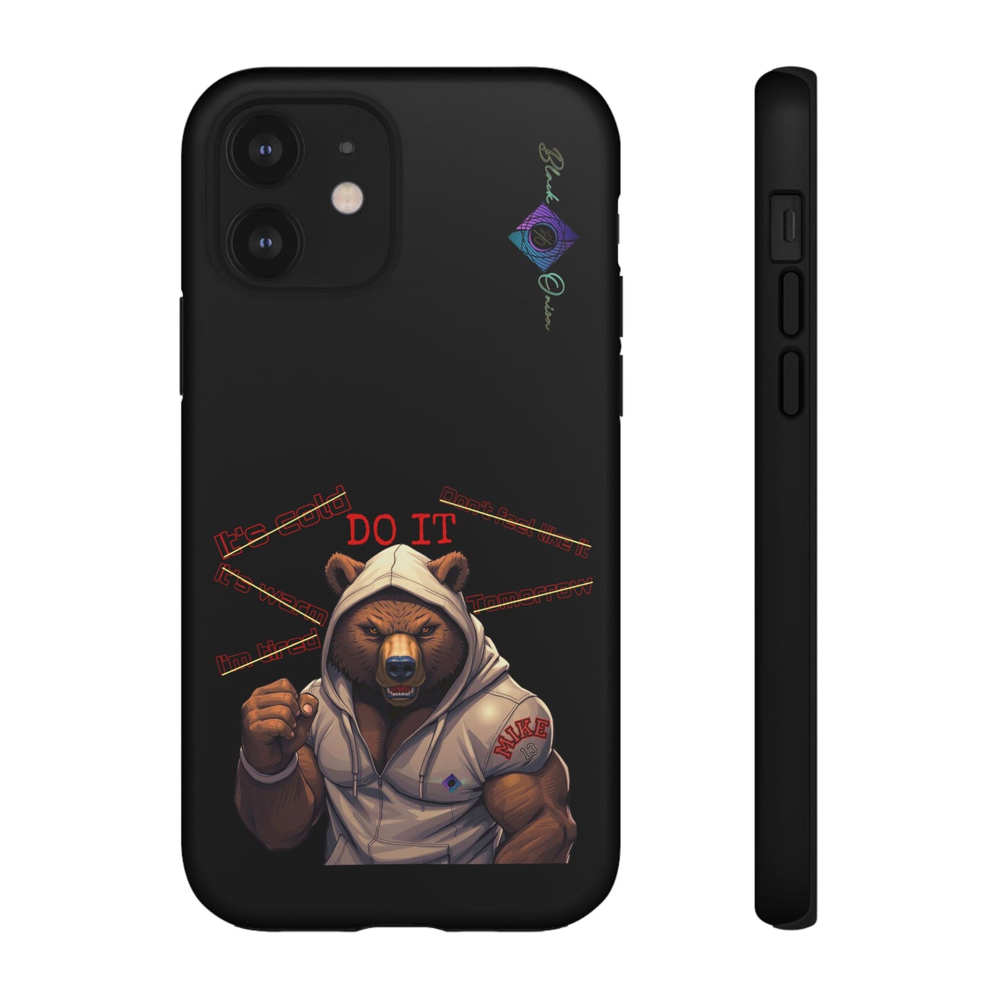 BlackOnion Brand New Phone Case - with Motivational Workout Motif’Do it ‘💪🔥🫵