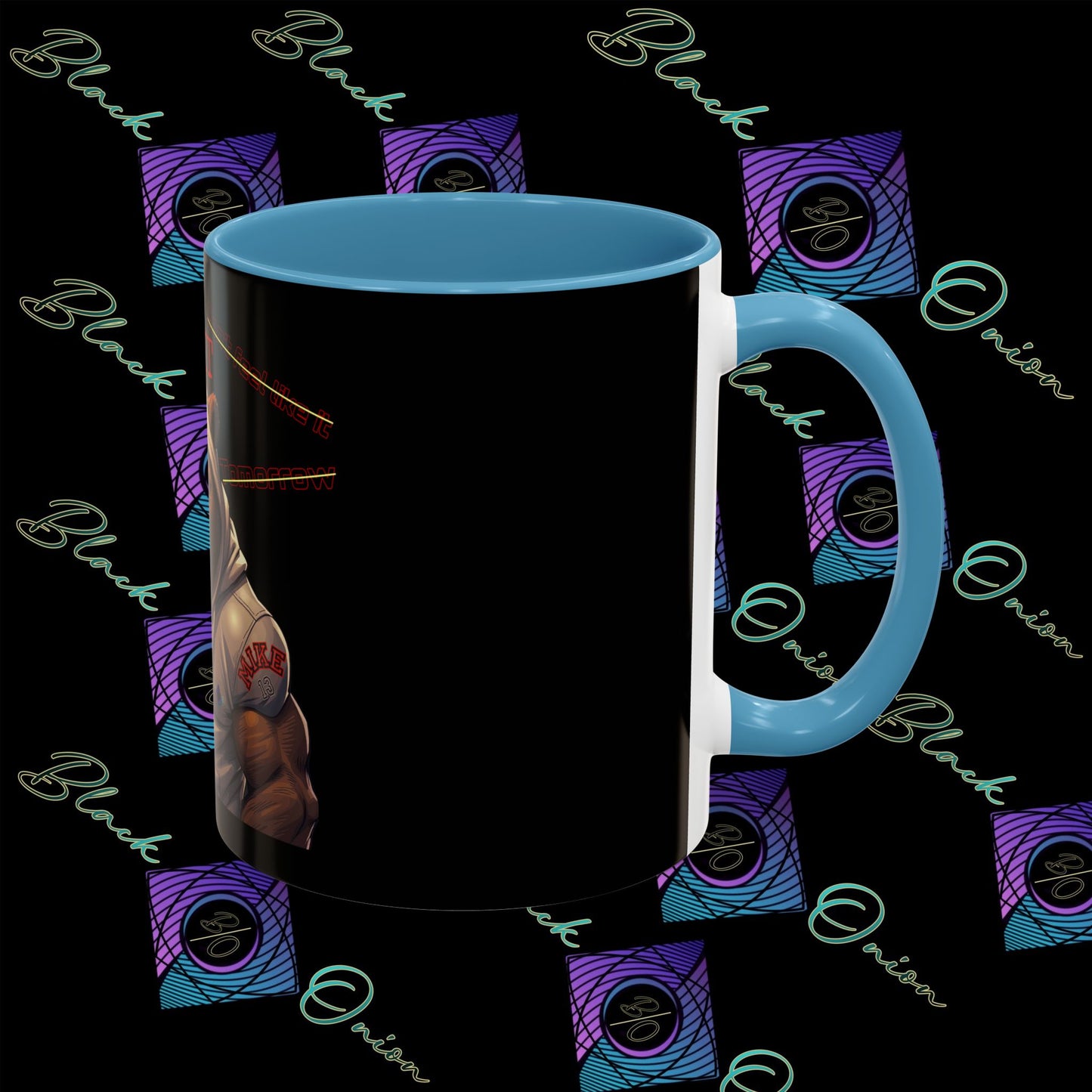 BlackOnion Coffee Mug - 11oz with Workout Motif ‘Mike 13’🔥💪🫵