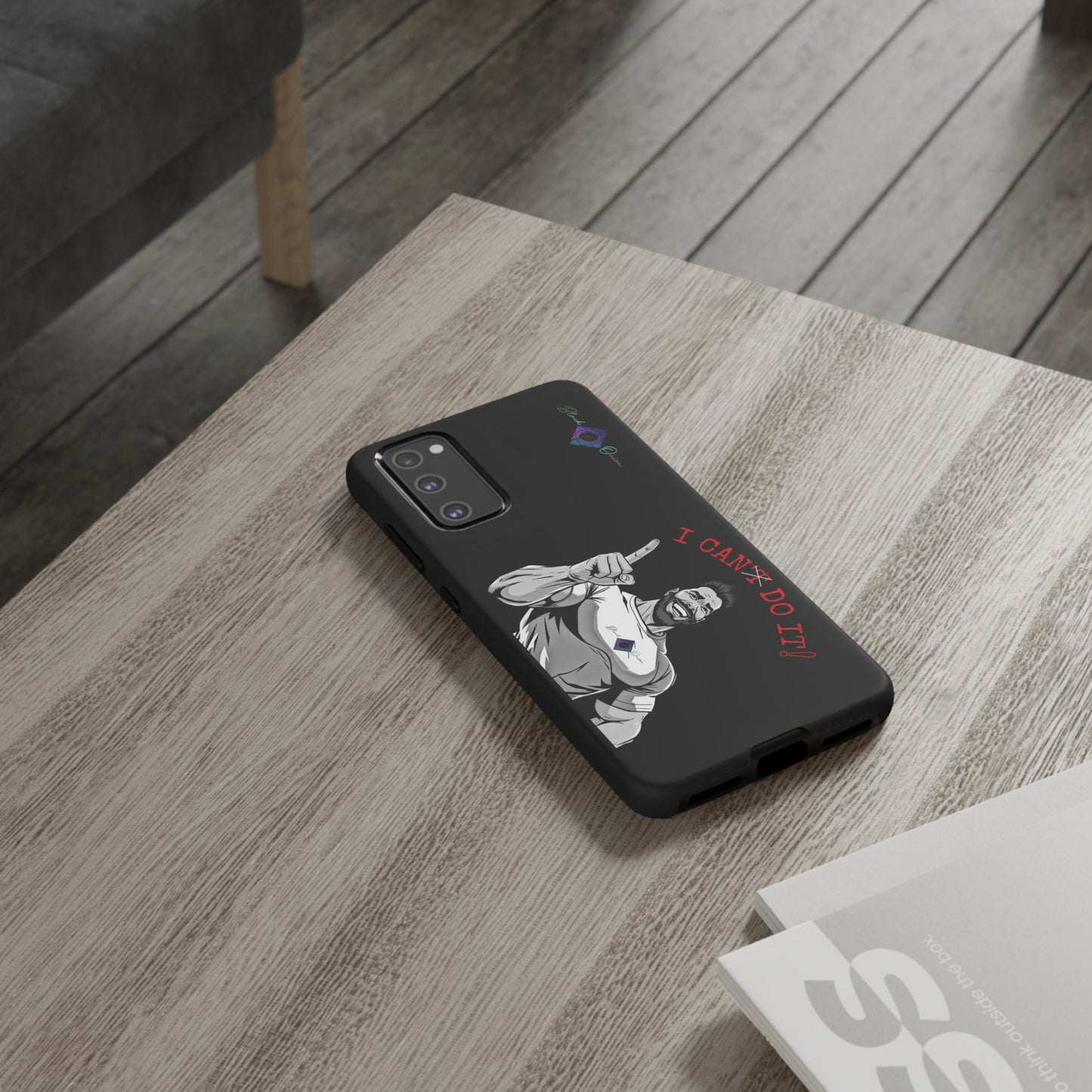 BlackOnion Brand New Phone Case - with Motivational Workout Motif’I Can Do It ‘💪🔥🫵