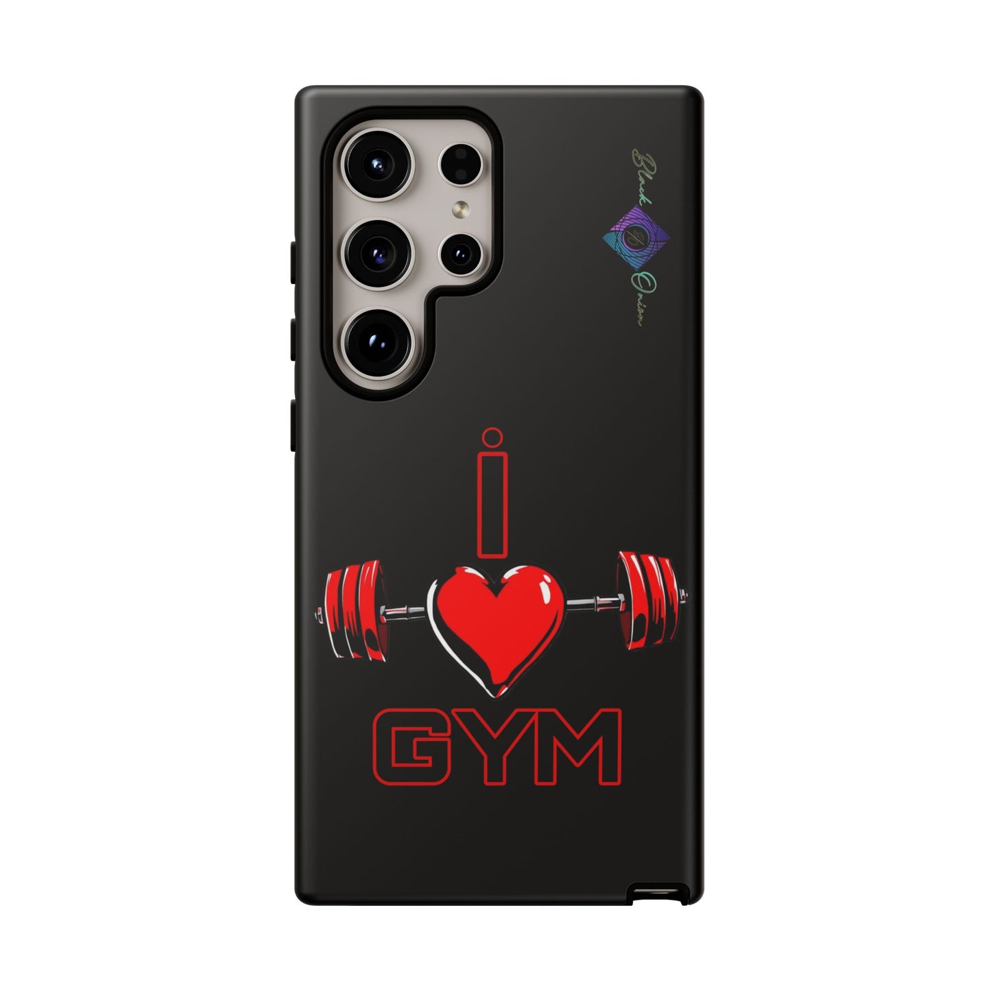 BlackOnion Brand New Phone Case - with Motivational Workout Motif’I Love Gym ‘💪🔥🫵
