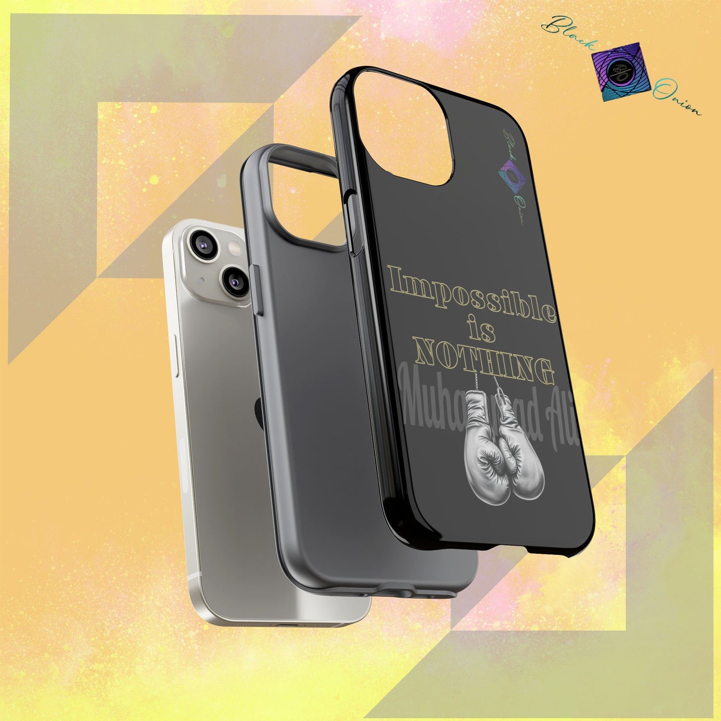 BlackOnion Brand New Phone Case - with Motivational Workout Motif ’Impossible ‘💪🔥🫵