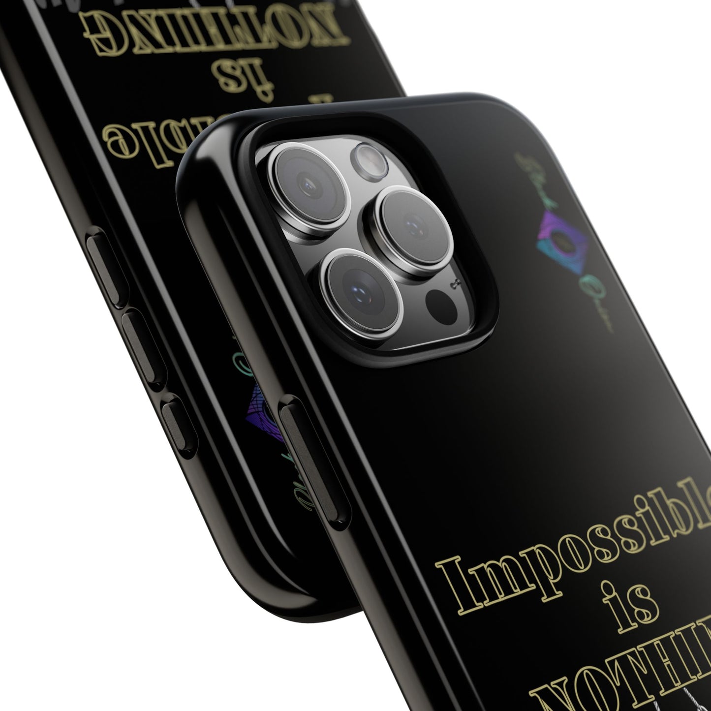 BlackOnion Brand New Phone Case - with Motivational Workout Motif ’Impossible ‘💪🔥🫵