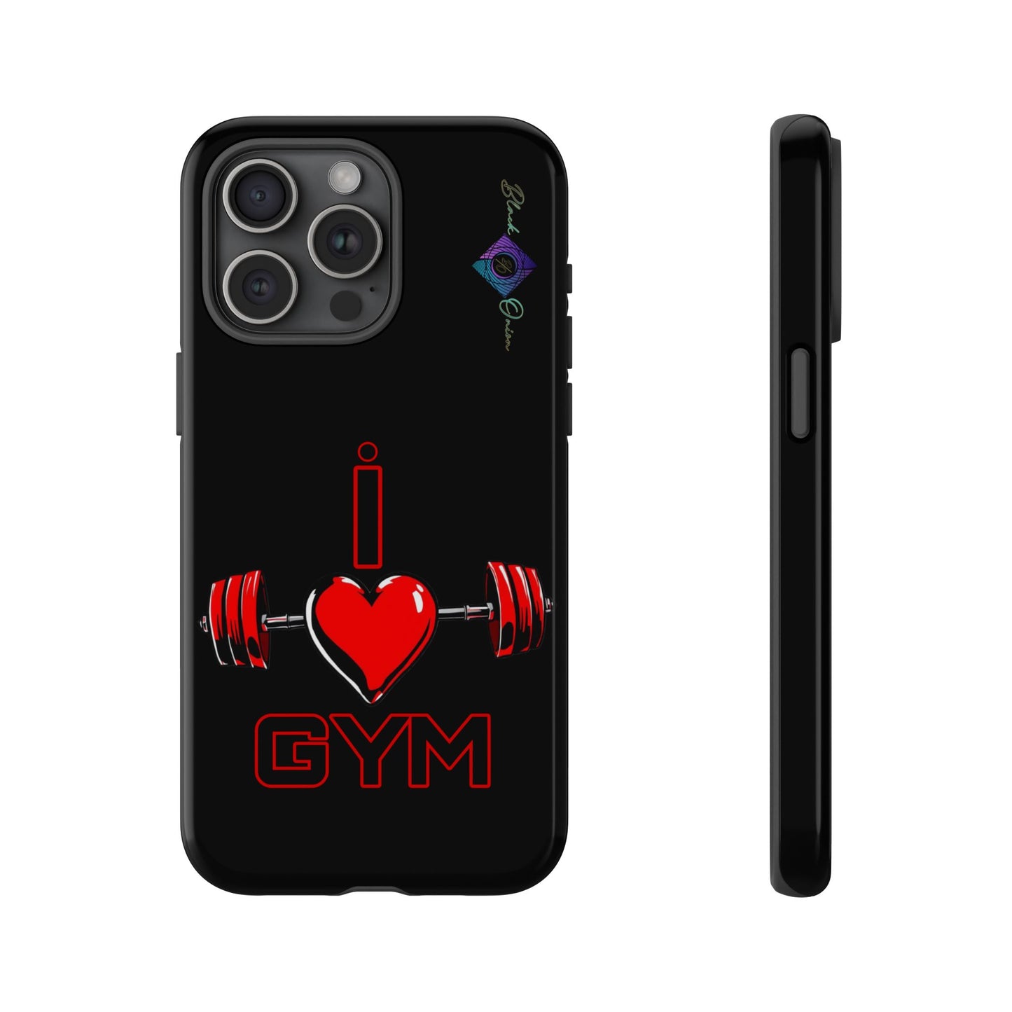 BlackOnion Brand New Phone Case - with Motivational Workout Motif’I Love Gym ‘💪🔥🫵