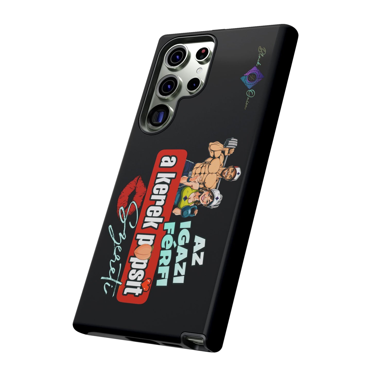 BlackOnion Brand New Phone Case - with Motivational Workout Motif ‘Az igazi férfi ‘💪🔥🫵