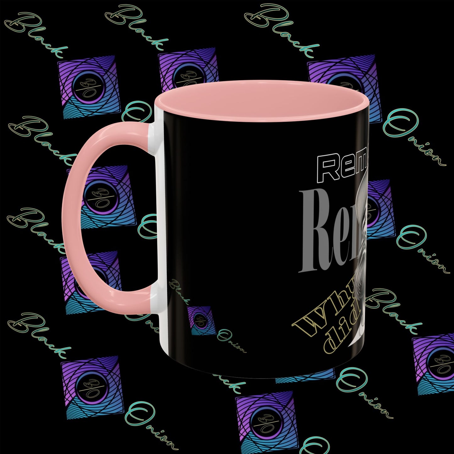 BlackOnion Coffee Mug 2 with Workout Motif ‘Remember V2’🫵🔥💪