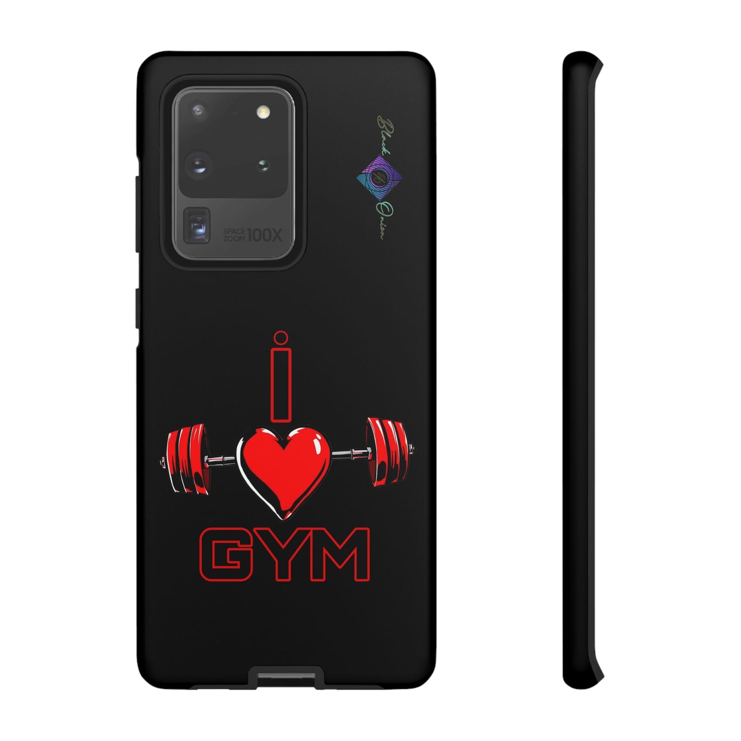 BlackOnion Brand New Phone Case - with Motivational Workout Motif’I Love Gym ‘💪🔥🫵