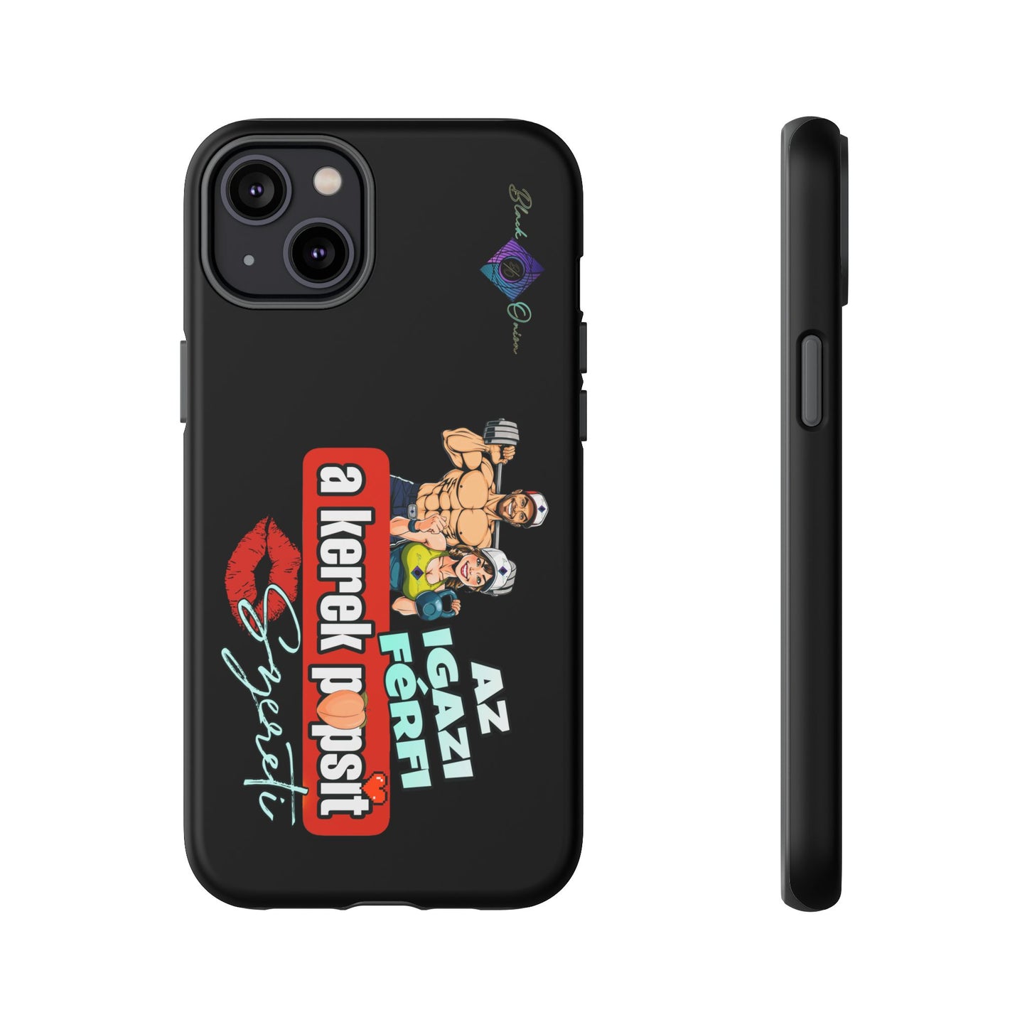 BlackOnion Brand New Phone Case - with Motivational Workout Motif ‘Az igazi férfi ‘💪🔥🫵
