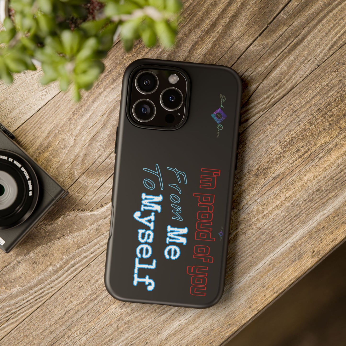 BlackOnion Brand New Phone Case - with Motivational Workout Motif’I’m proud of you ‘💪🔥🫵