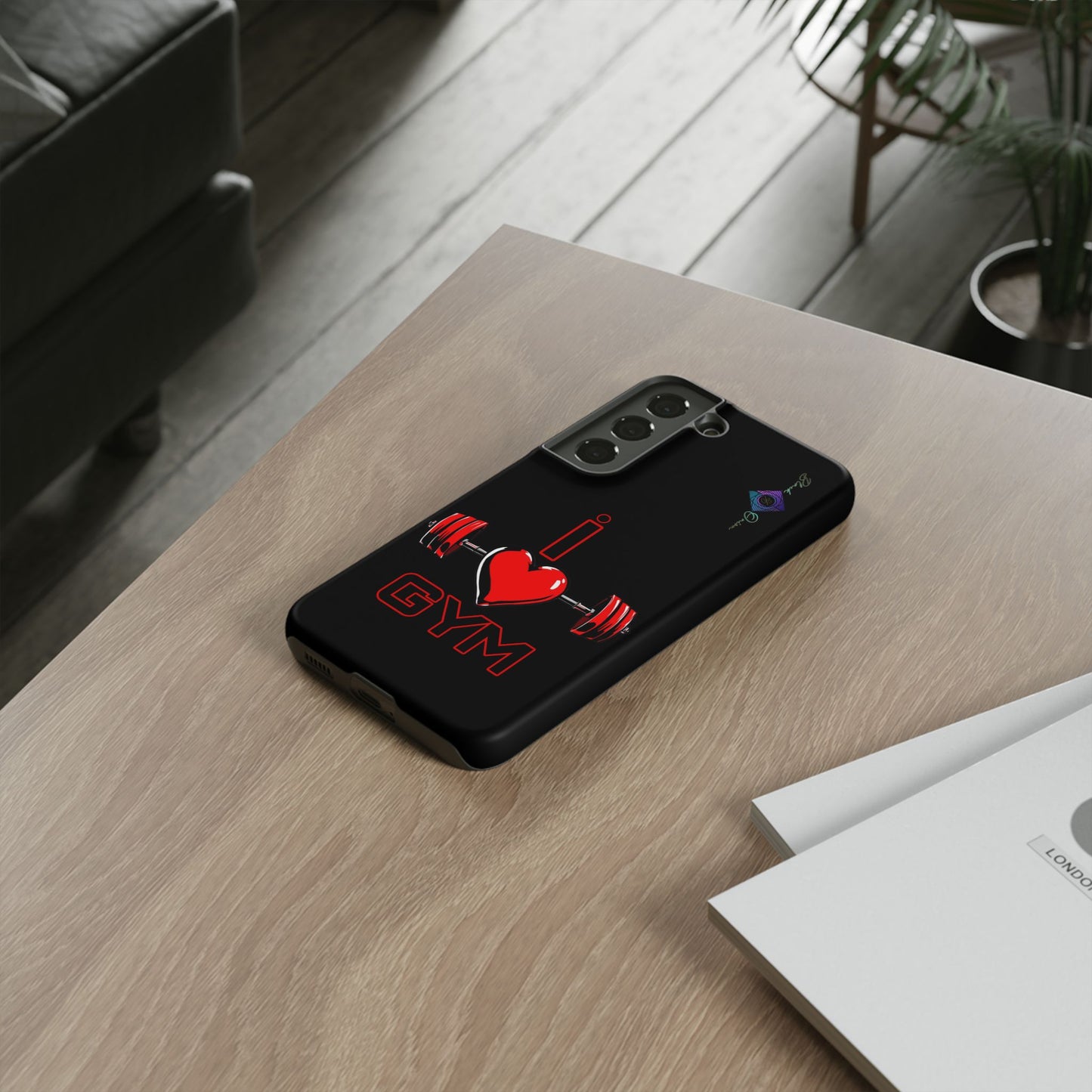 BlackOnion Brand New Phone Case - with Motivational Workout Motif’I Love Gym ‘💪🔥🫵