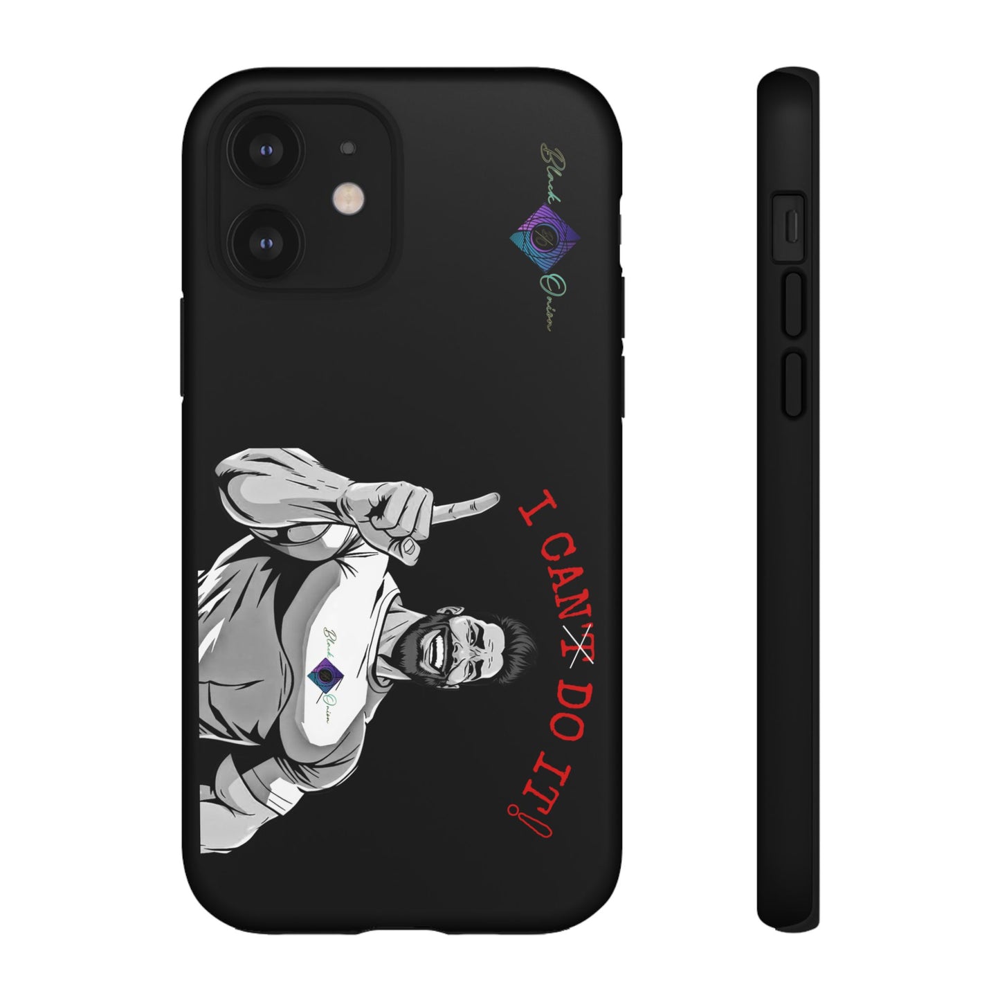 BlackOnion Brand New Phone Case - with Motivational Workout Motif’I Can Do It ‘💪🔥🫵