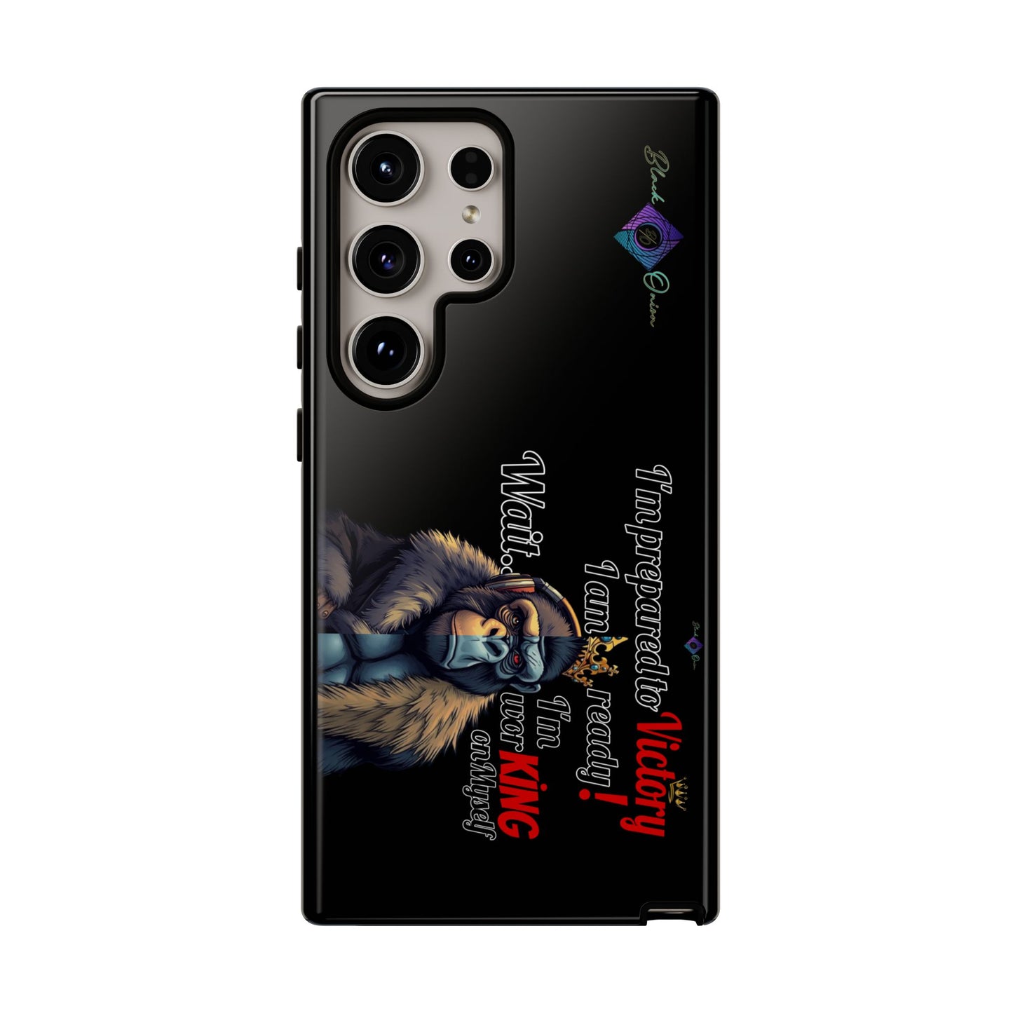 BlackOnion Brand New Phone Case - with Motivational Workout Motif’Victory 👑‘💪🔥🫵