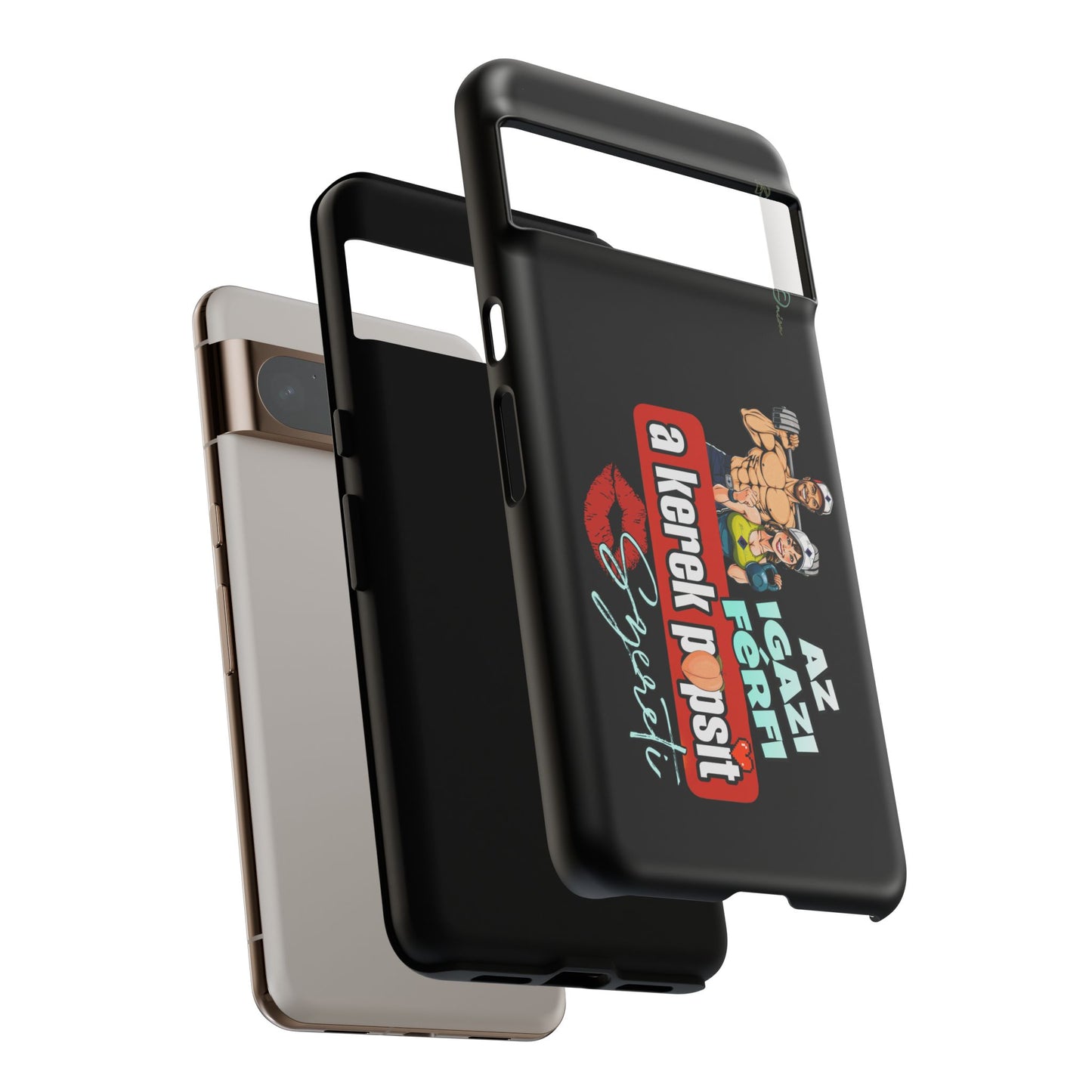 BlackOnion Brand New Phone Case - with Motivational Workout Motif ‘Az igazi férfi ‘💪🔥🫵