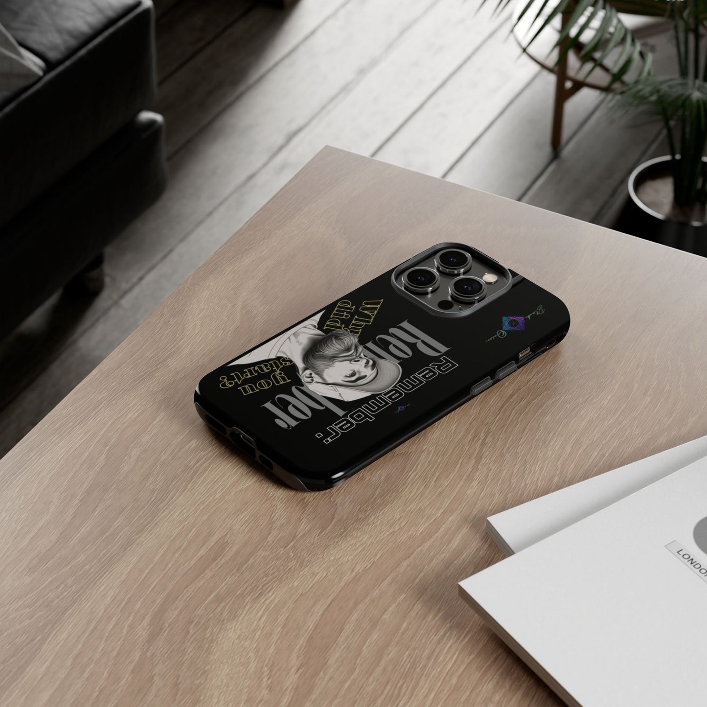 BlackOnion Brand New Phone Case - with Motivational Workout Motif’Remember ‘💪🔥🫵