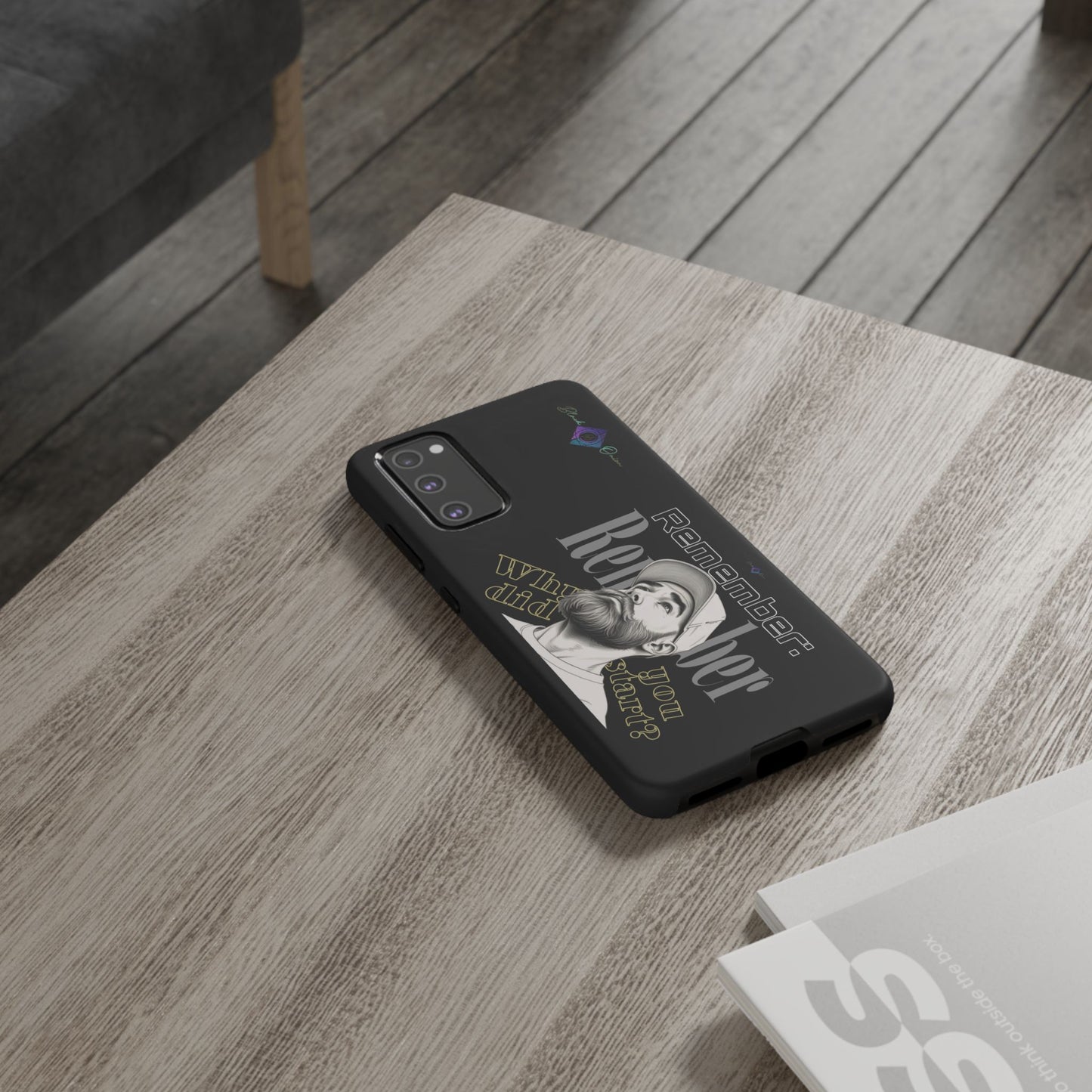 BlackOnion Brand New Phone Case - with Motivational Workout Motif’Remember ‘💪🔥🫵