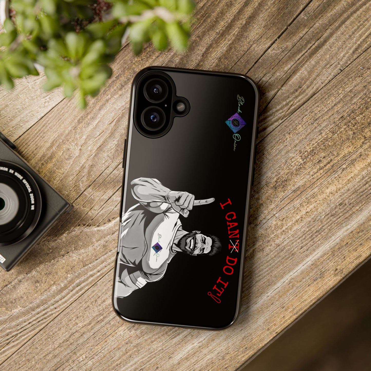 BlackOnion Brand New Phone Case - with Motivational Workout Motif’I Can Do It ‘💪🔥🫵