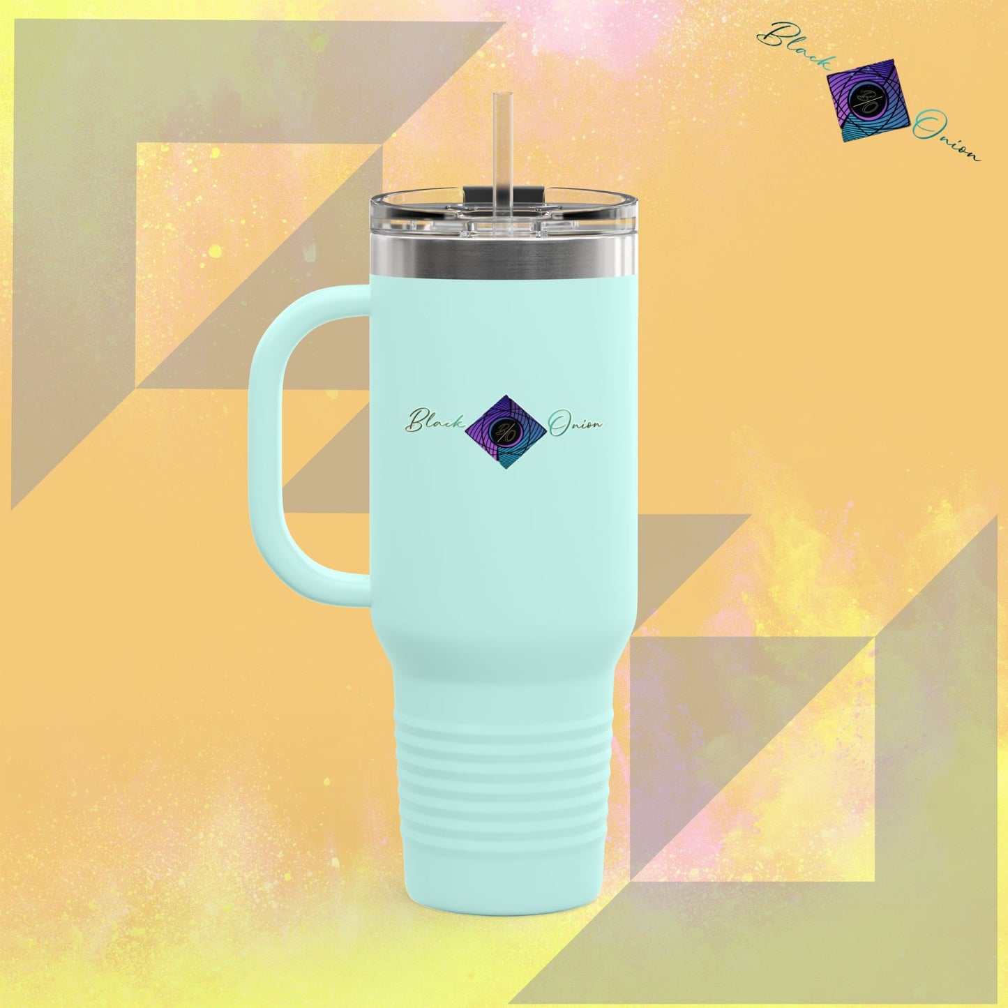 BlackOnion Travel Mug - 40oz with Straw
