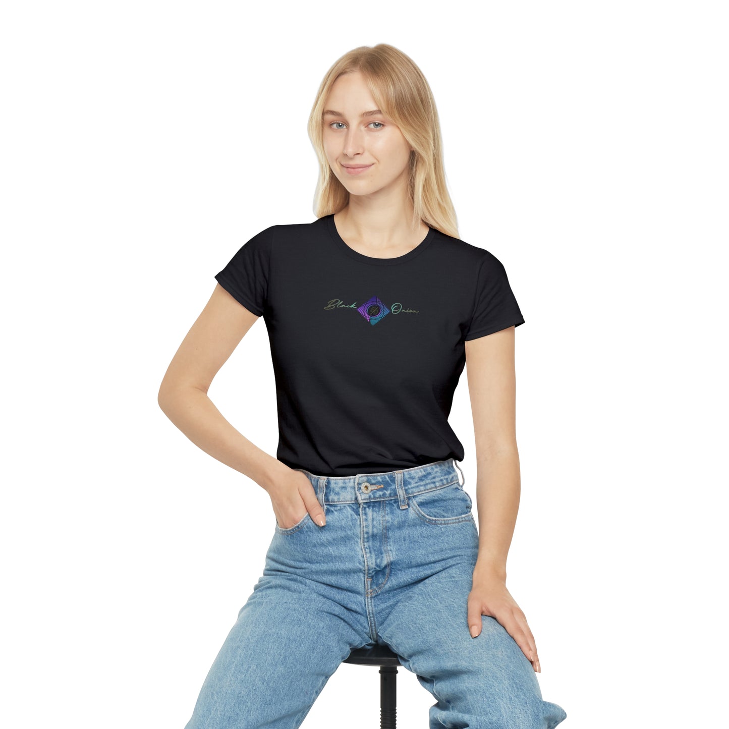 BlackOnion Women's Iconic T-Shirt - with Workout Motif “Az igazi férfi”💯🌸💋