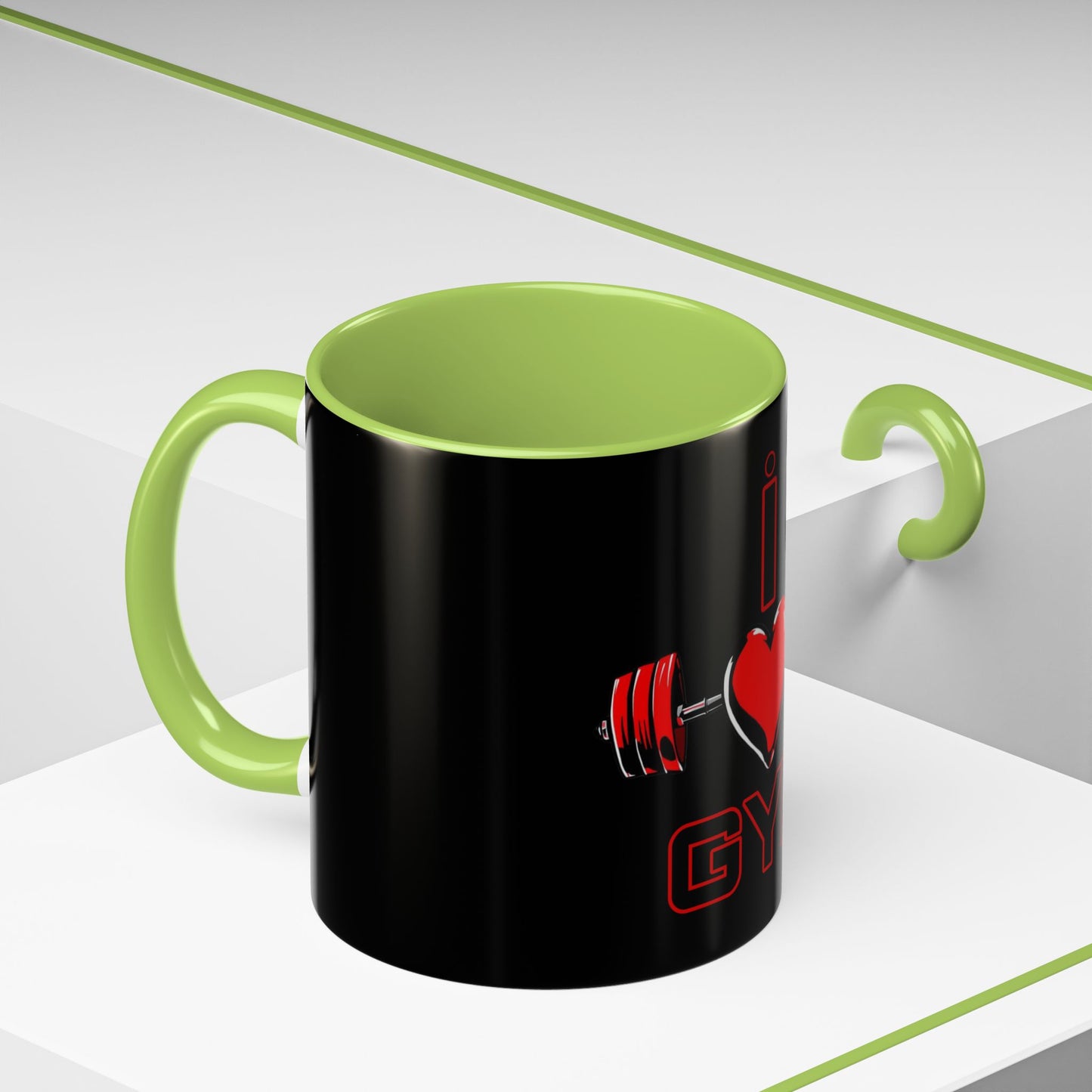 BlackOnion Coffee Mug Serial 2 with Workout Motif โI Love Gym โ๐ซต๐ฅ๐ช