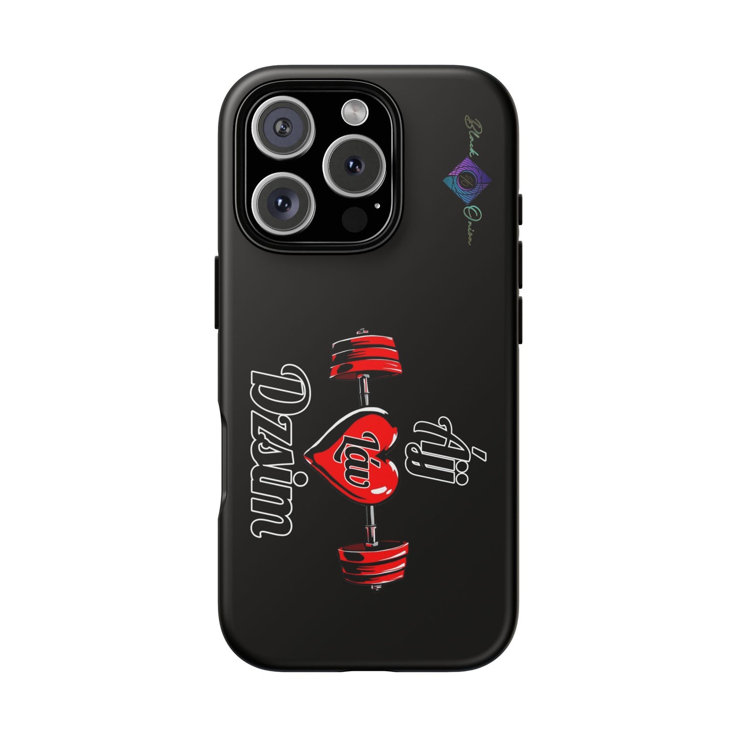 BlackOnion Brand New Phone Case - with Motivational Workout Motif’Ájj Láv Dzsim ‘💪🔥🫵