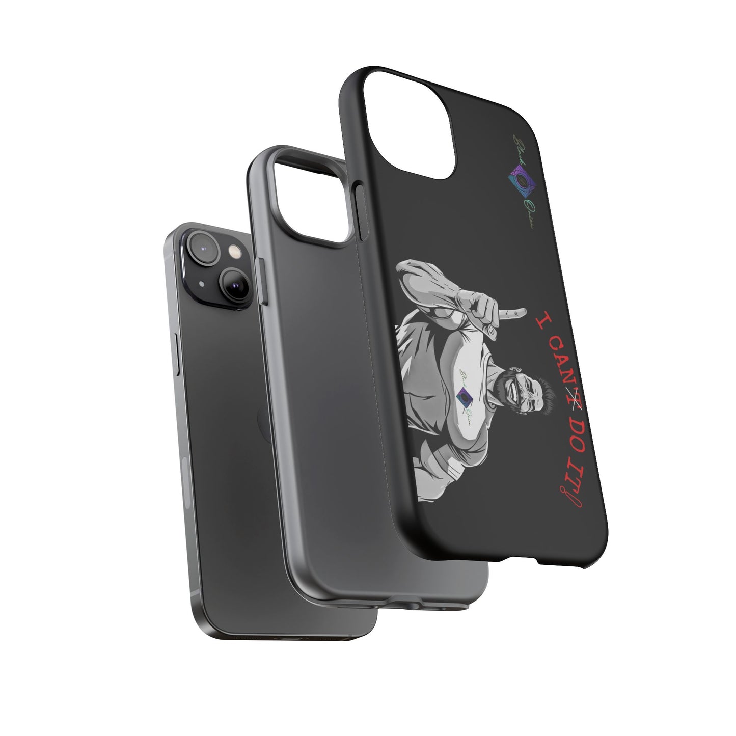 BlackOnion Brand New Phone Case - with Motivational Workout Motif’I Can Do It ‘💪🔥🫵