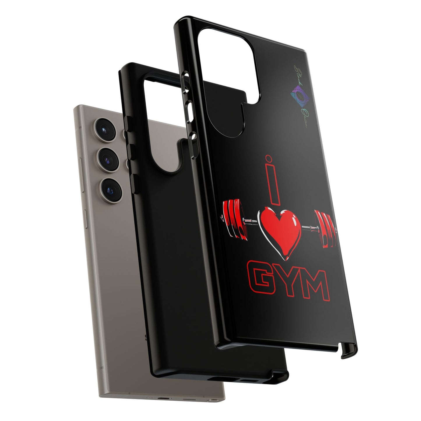 BlackOnion Brand New Phone Case - with Motivational Workout Motif’I Love Gym ‘💪🔥🫵