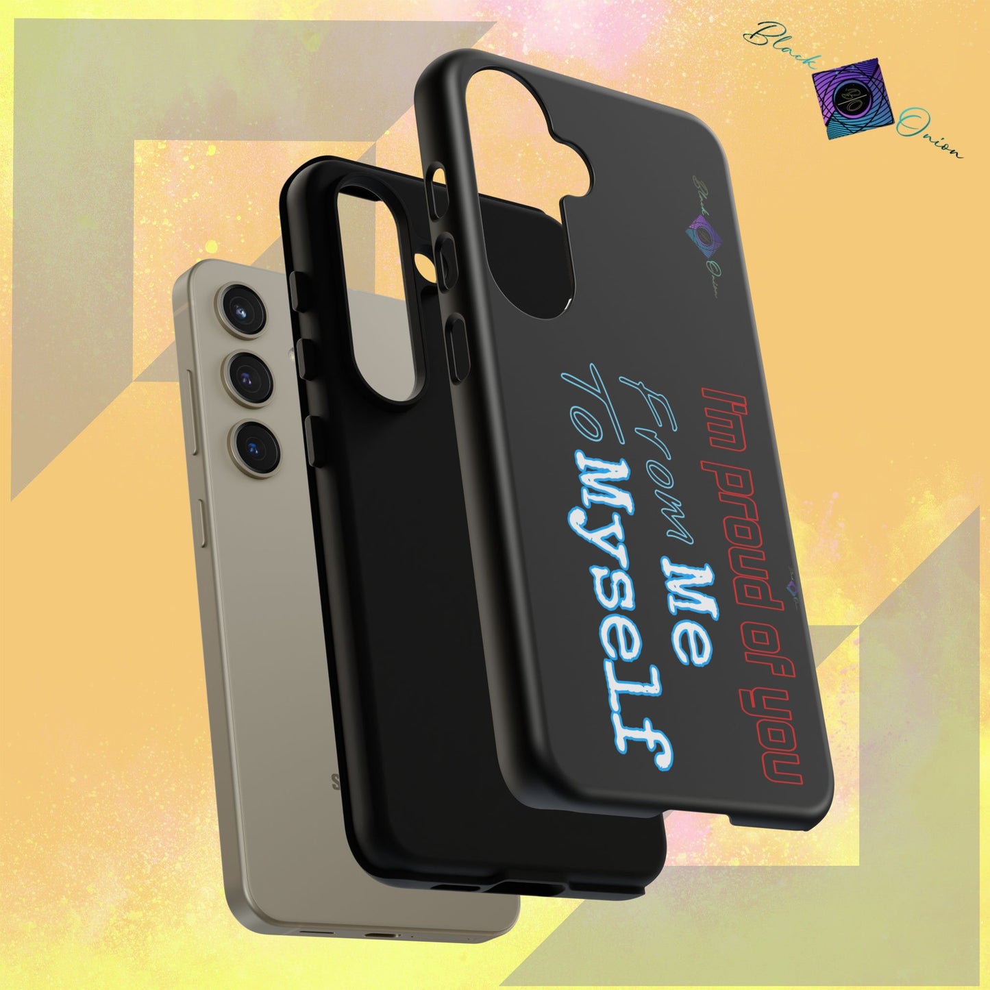BlackOnion Brand New Phone Case - with Motivational Workout Motif’I’m proud of you ‘💪🔥🫵