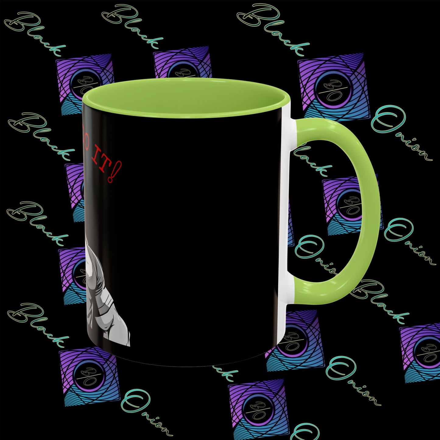 BlackOnion Coffee Mug 2 with Workout Motif ‘I Can Do It V2’🫵🔥💪
