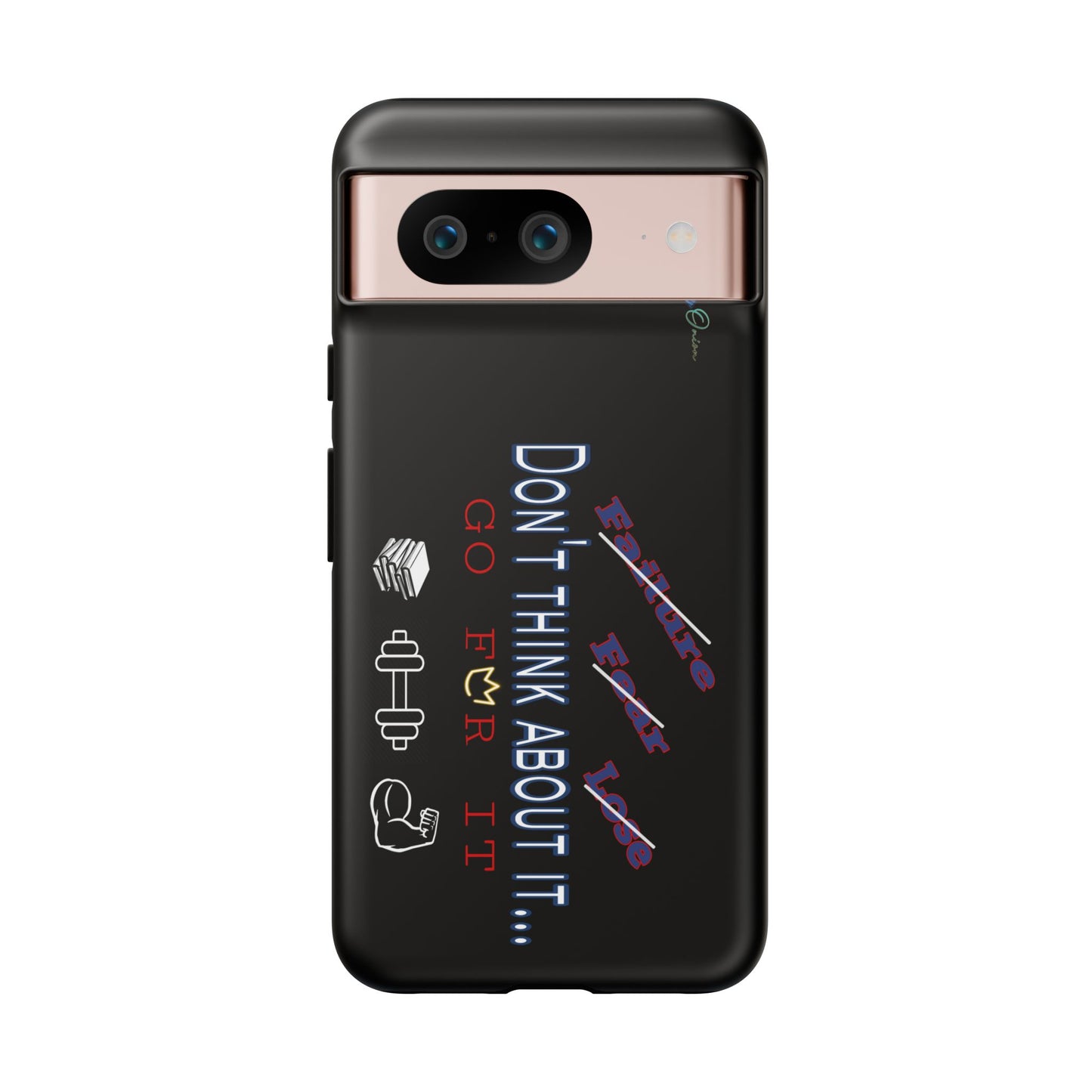 BlackOnion Brand New Phone Case - with Motivational Workout Motif’Don’t think ‘💪🔥🫵