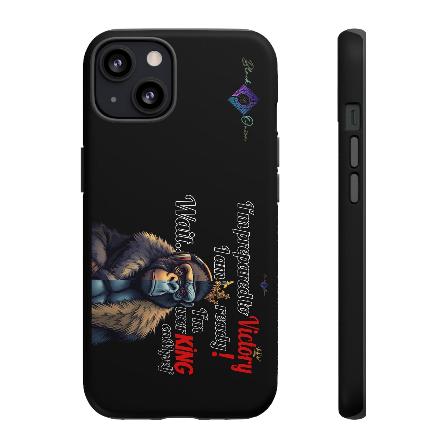 BlackOnion Brand New Phone Case - with Motivational Workout Motif’Victory 👑‘💪🔥🫵