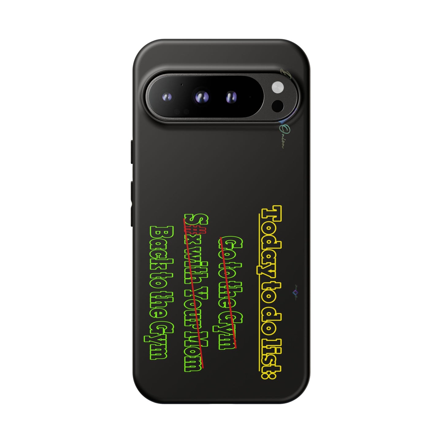 BlackOnion Brand New Phone Case - with Motivational Workout Motif’Today To Do List V2 ‘💪🔥🫵