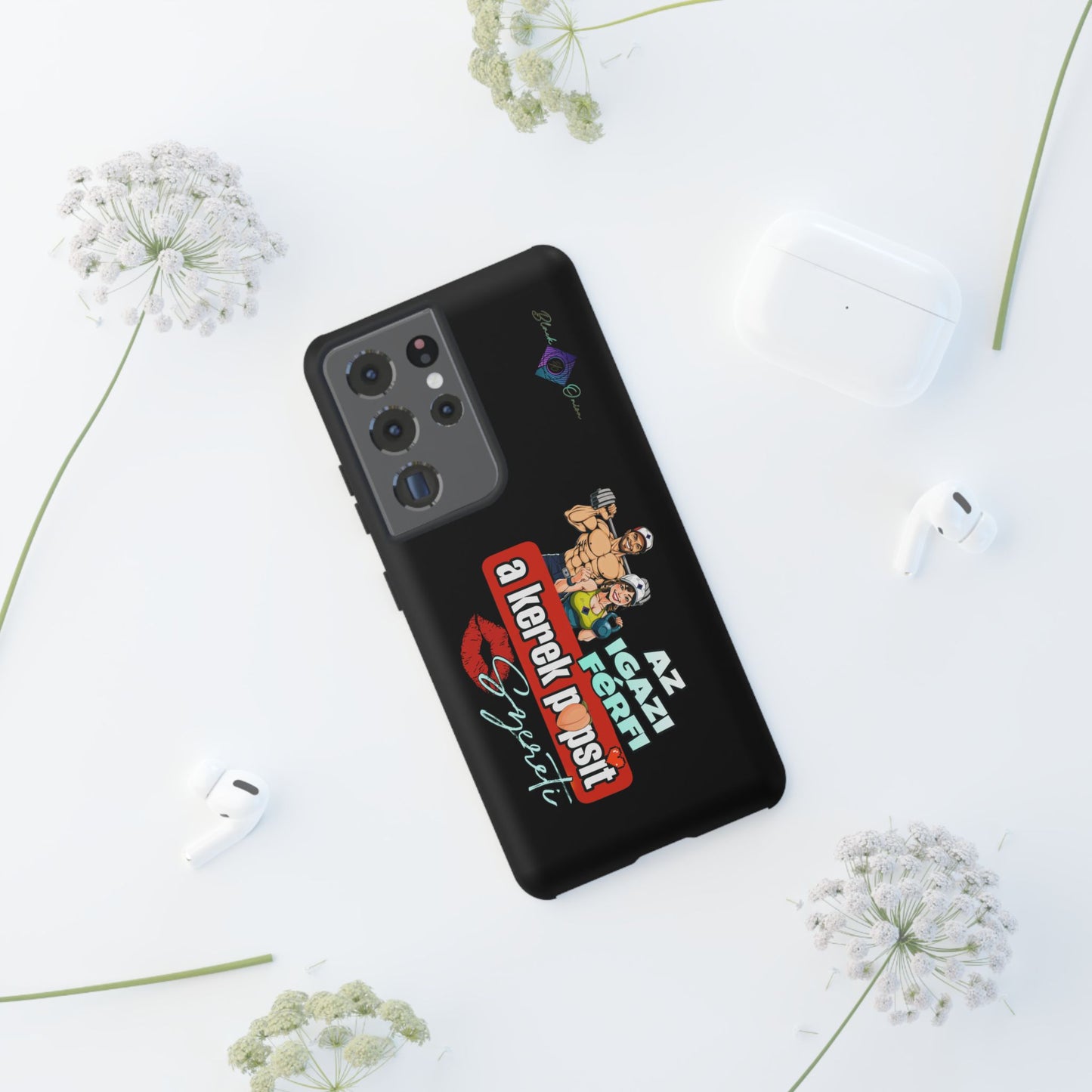 BlackOnion Brand New Phone Case - with Motivational Workout Motif ‘Az igazi férfi ‘💪🔥🫵