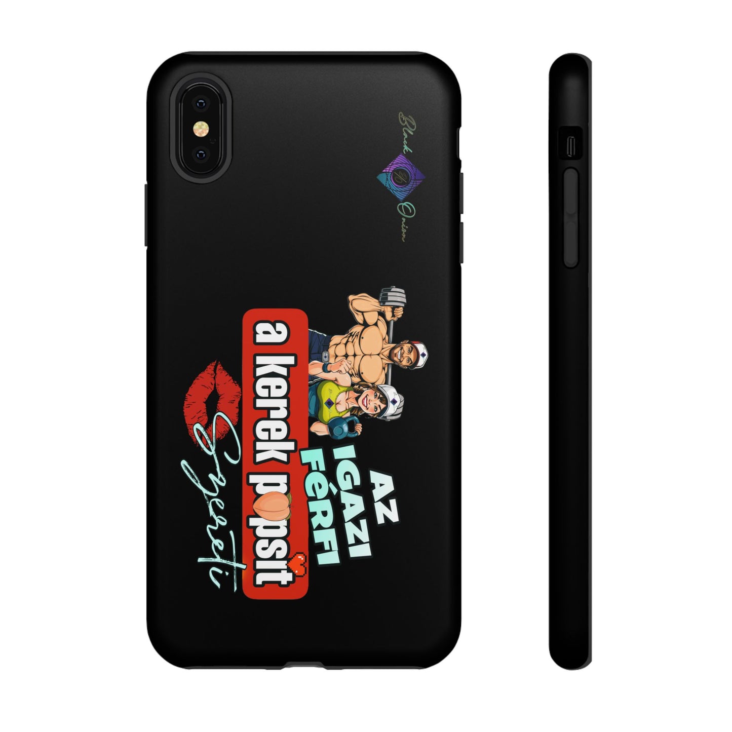 BlackOnion Brand New Phone Case - with Motivational Workout Motif ‘Az igazi férfi ‘💪🔥🫵