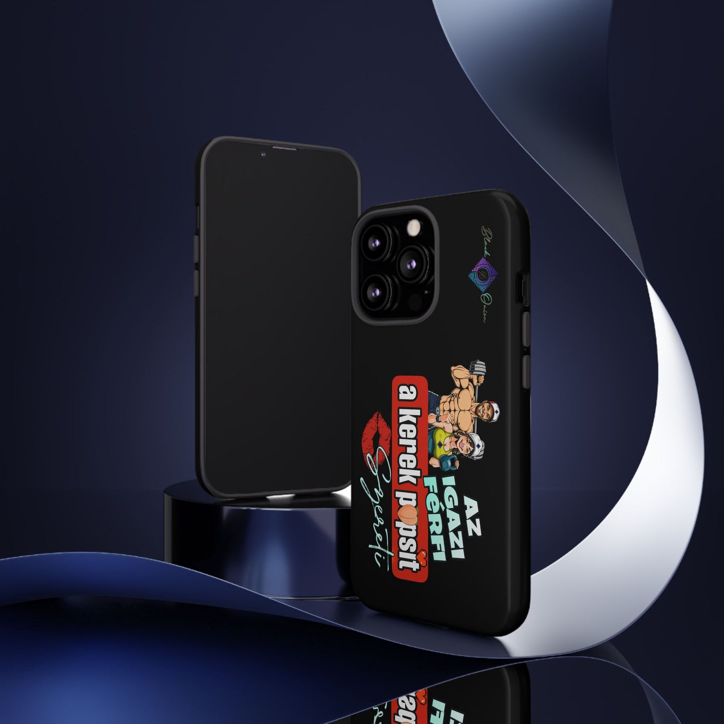 BlackOnion Brand New Phone Case - with Motivational Workout Motif ‘Az igazi férfi ‘💪🔥🫵