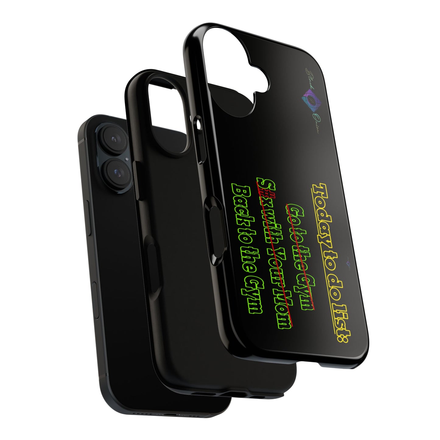 BlackOnion Brand New Phone Case - with Motivational Workout Motif’Today To Do List V2 ‘💪🔥🫵