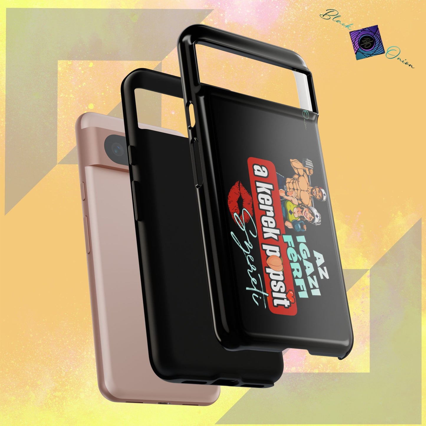 BlackOnion Brand New Phone Case - with Motivational Workout Motif ‘Az igazi férfi ‘💪🔥🫵