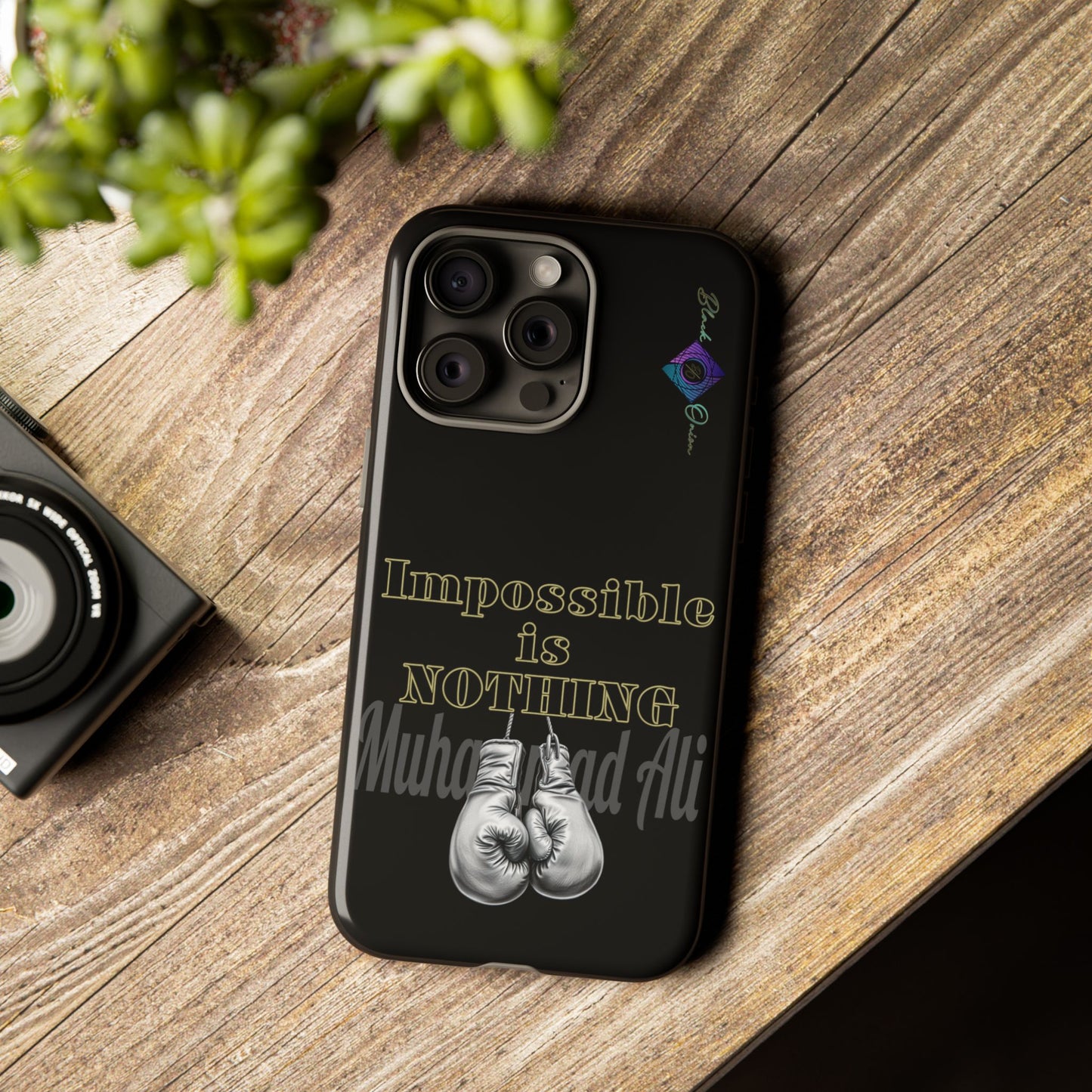 BlackOnion Brand New Phone Case - with Motivational Workout Motif ’Impossible ‘💪🔥🫵
