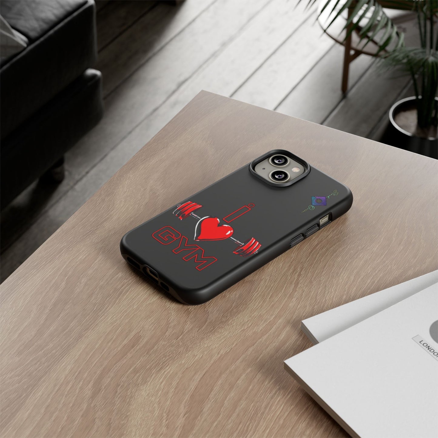 BlackOnion Brand New Phone Case - with Motivational Workout Motif’I Love Gym ‘💪🔥🫵