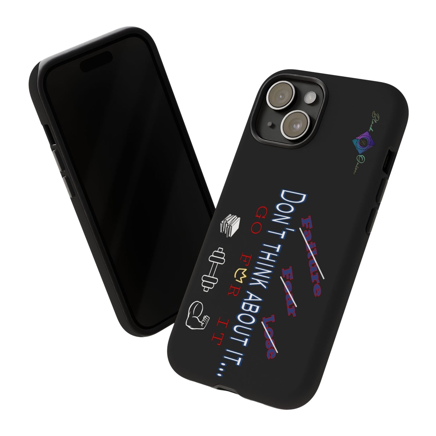 BlackOnion Brand New Phone Case - with Motivational Workout Motif’Don’t think ‘💪🔥🫵