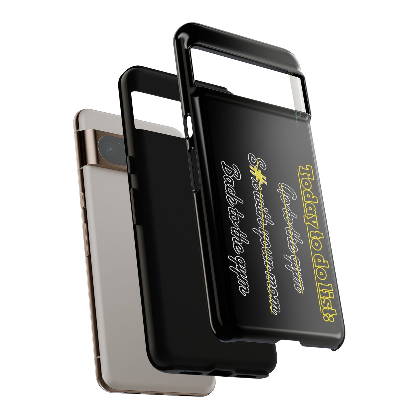 BlackOnion Brand New Phone Case - with Motivational Workout Motif’Today to do list ‘💪🔥🫵