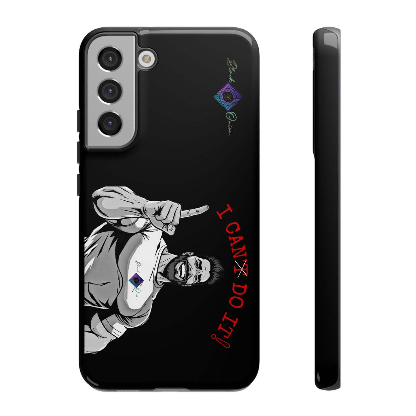 BlackOnion Brand New Phone Case - with Motivational Workout Motif’I Can Do It ‘💪🔥🫵