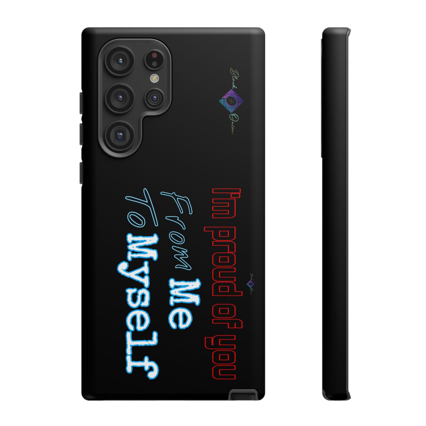BlackOnion Brand New Phone Case - with Motivational Workout Motif’I’m proud of you ‘💪🔥🫵