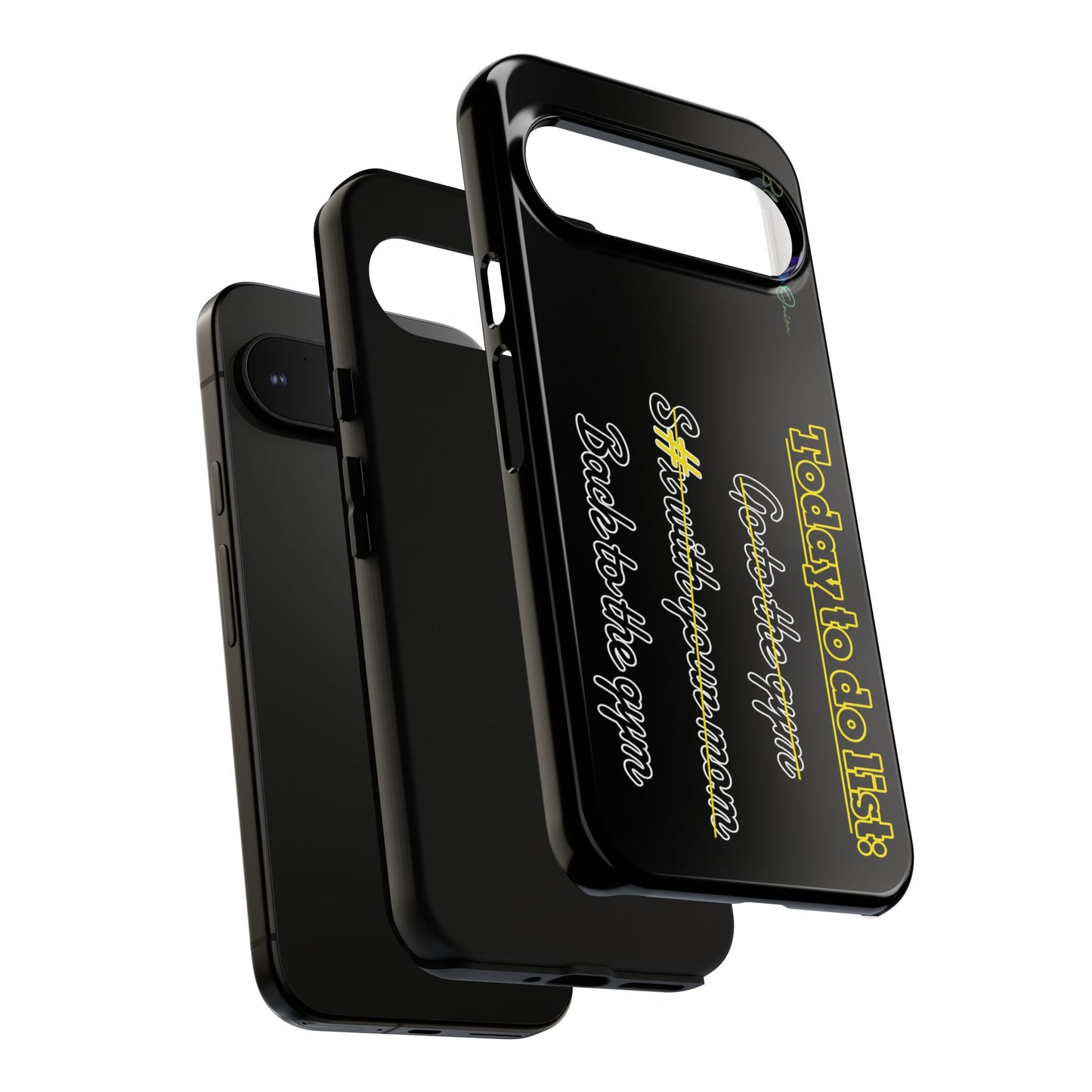 BlackOnion Brand New Phone Case - with Motivational Workout Motif’Today to do list ‘💪🔥🫵