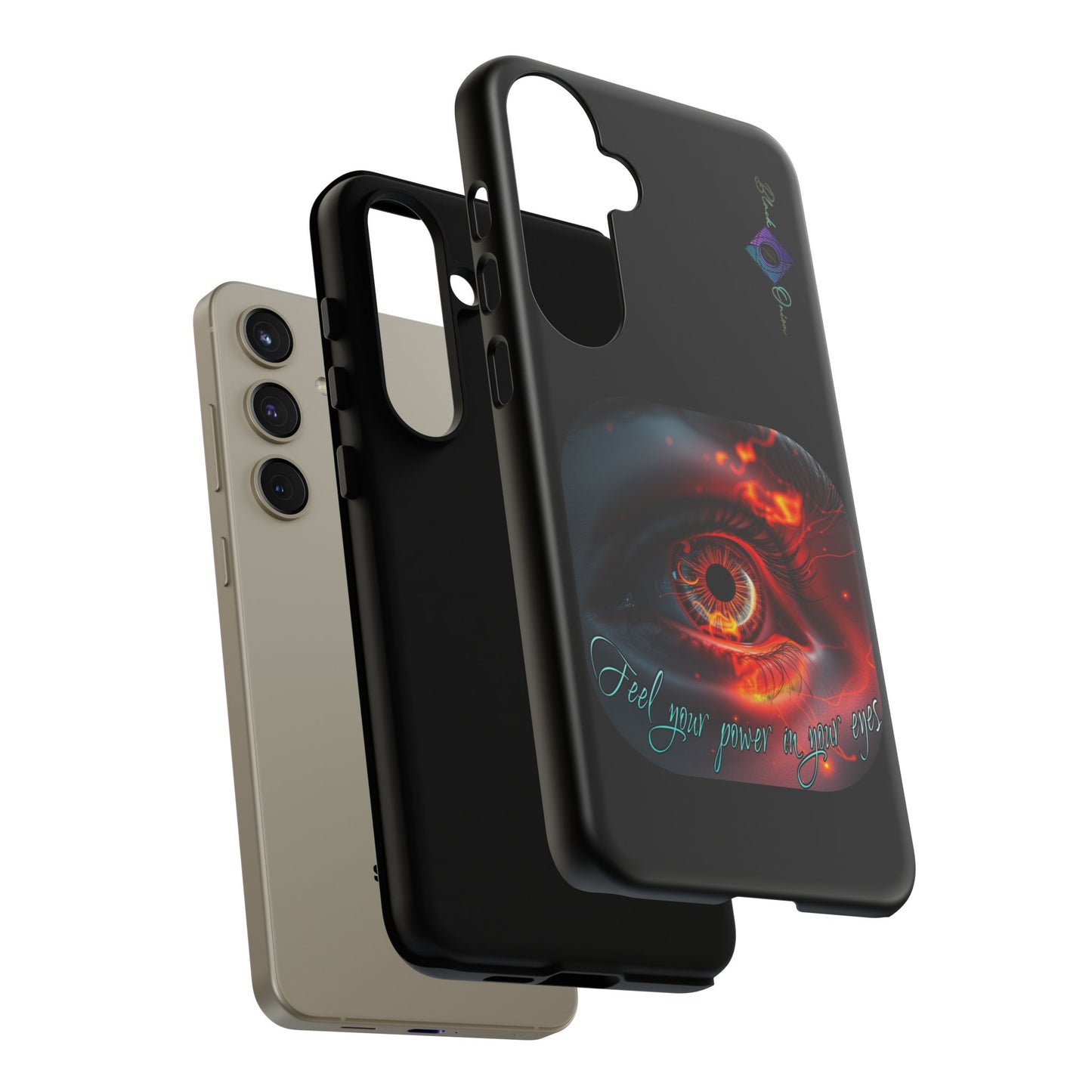 BlackOnion Brand New Phone Case - with Motivational Workout Motif ’Feel your power ‘💪🔥🫵