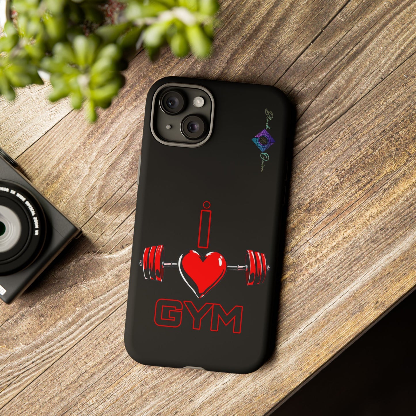 BlackOnion Brand New Phone Case - with Motivational Workout Motif’I Love Gym ‘💪🔥🫵